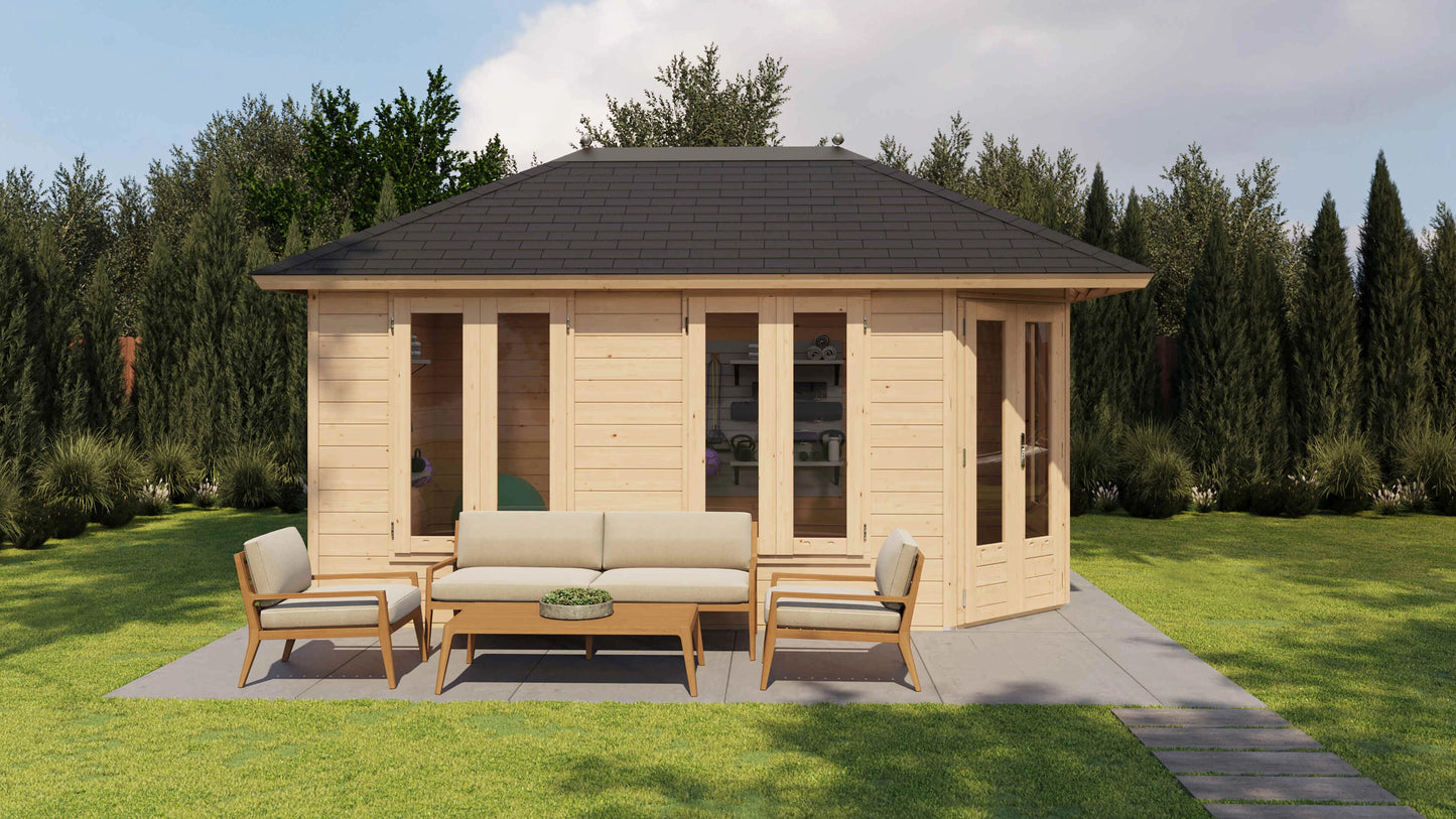 Lugarde Select Prima summerhouse Falkirk 480x300cm - Untreated