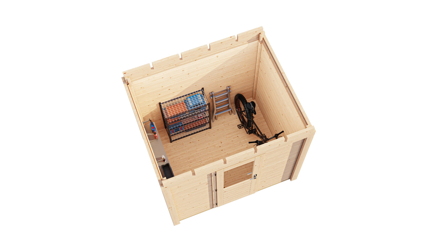 Lugarde Select Modern summerhouse 28mm Sheffield 250x200cm - Untreated
