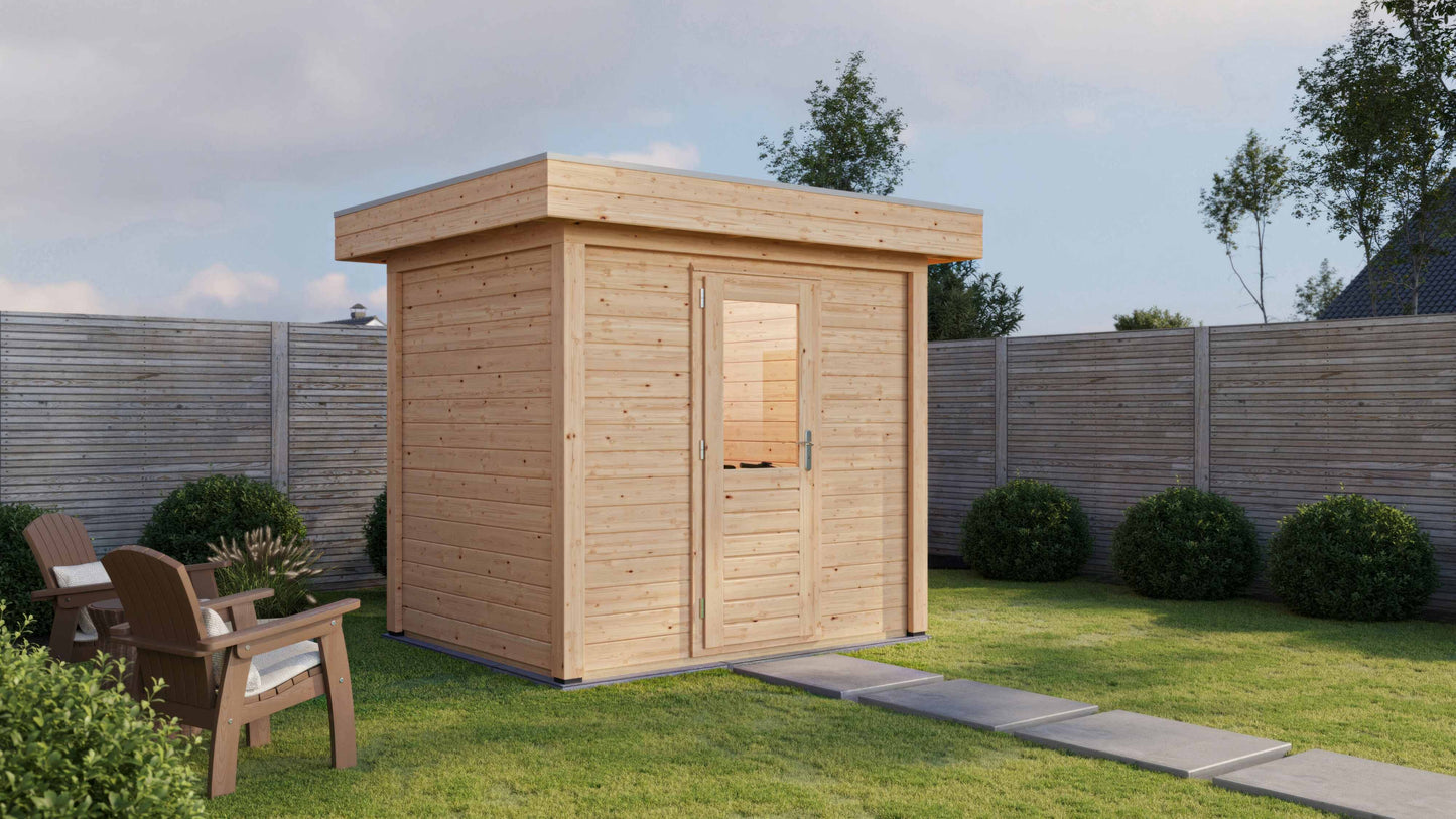 Lugarde Select Modern summerhouse 28mm Sheffield 250x200cm - Untreated