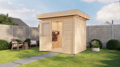 Lugarde Select Modern summerhouse 28mm Sheffield 250x200cm - Untreated