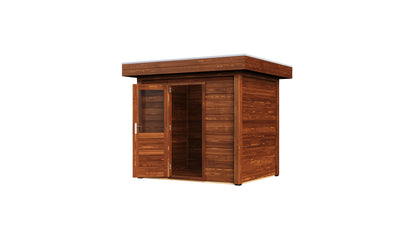 Lugarde Select Modern summerhouse 28mm Sheffield 250x200cm - Brown Wood Oil
