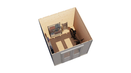 Lugarde Select Prima summerhouse Inverness 240x240cm - RAL 7021