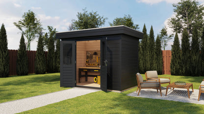 Lugarde Select Prima summerhouse Swansea 300x180cm - RAL 7021