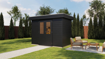 Lugarde Select Prima summerhouse Swansea 300x180cm - RAL 7021