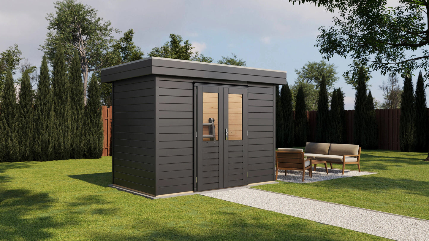 Lugarde Select Prima summerhouse Swansea 300x180cm - RAL 7021