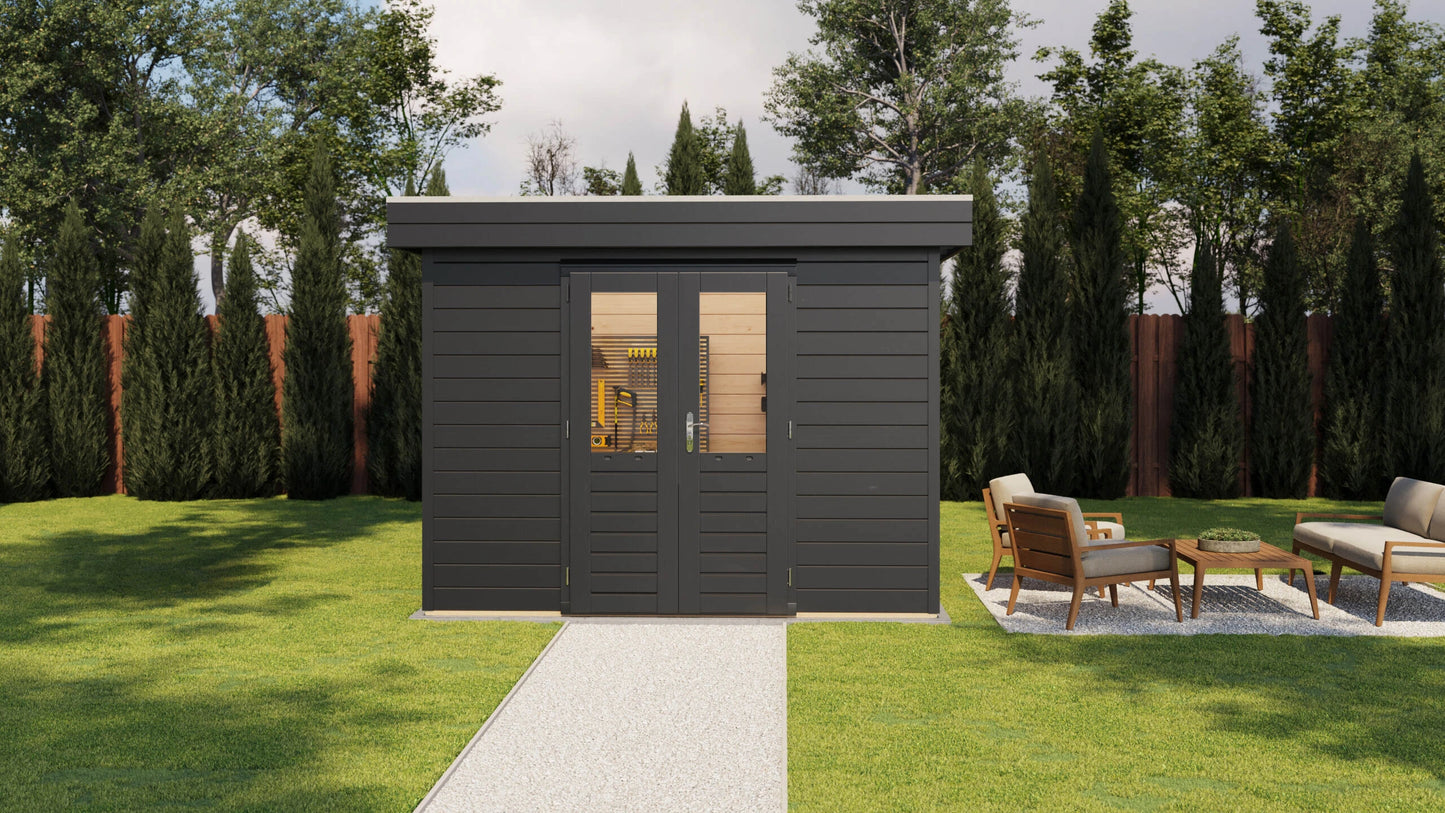 Lugarde Select Prima summerhouse Swansea 300x180cm - RAL 7021
