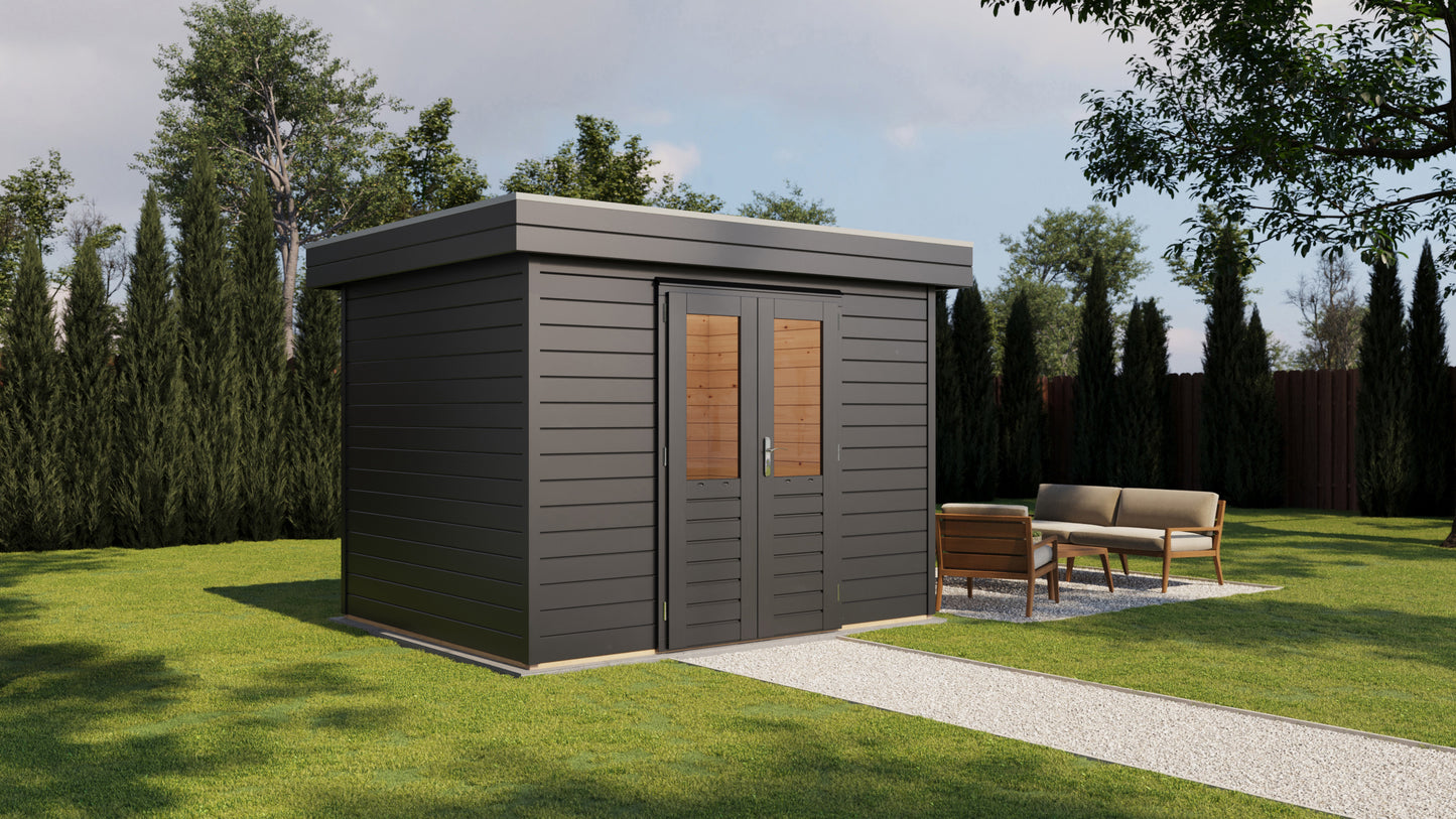 Lugarde Select Prima summerhouse Swansea 300x180cm - RAL 7021