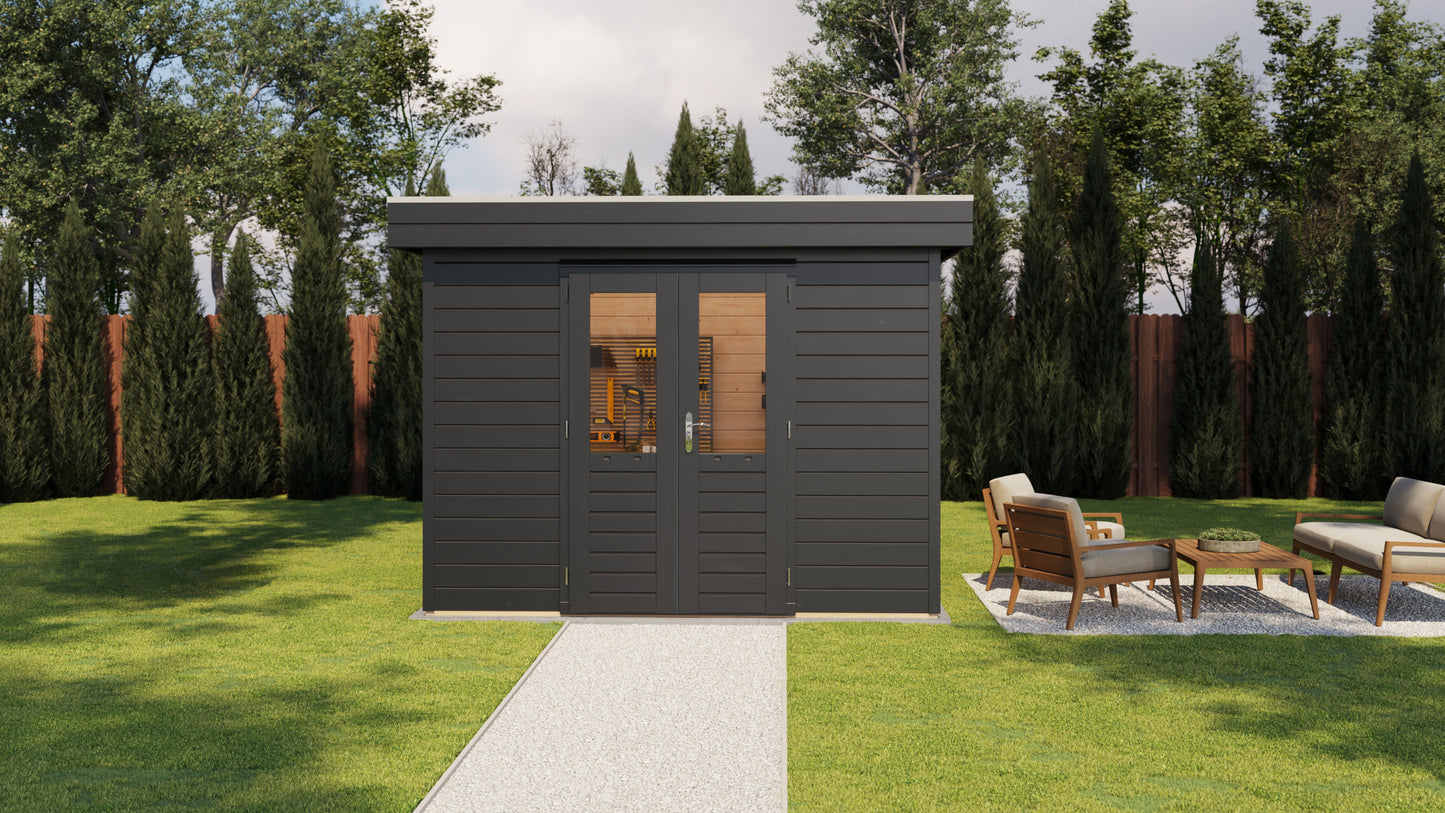 Lugarde Select Prima summerhouse Swansea 300x180cm - RAL 7021