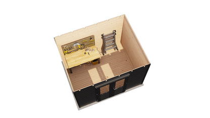 Lugarde Select Prima summerhouse Swansea 300x180cm - RAL 7021