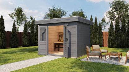 Lugarde Select Prima summerhouse Tweed 300x240cm - RAL 7021