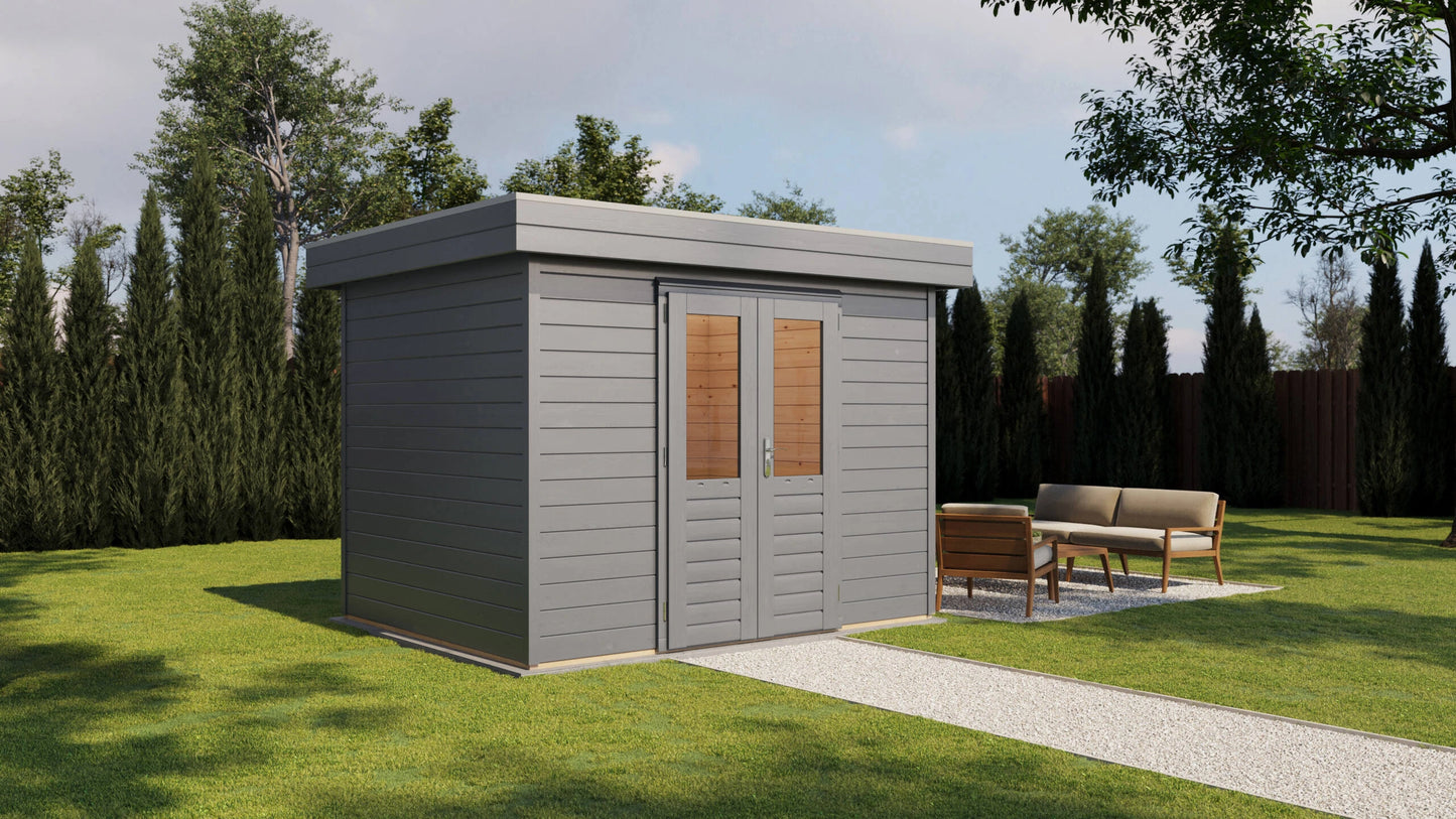 Lugarde Select Prima summerhouse Tweed 300x240cm - RAL 7021