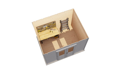 Lugarde Select Prima summerhouse Tweed 300x240cm - RAL 7021