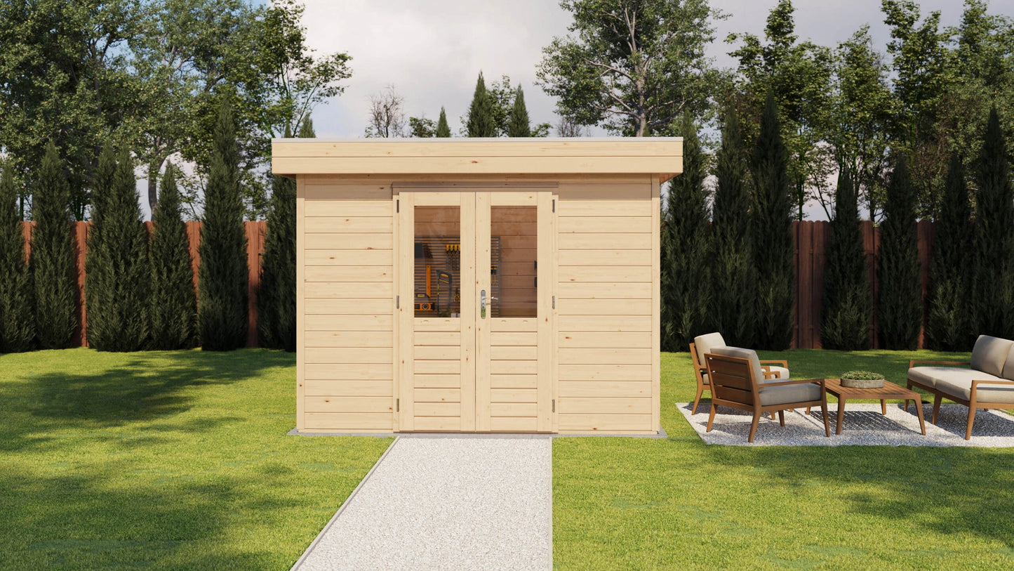Lugarde Select Prima summerhouse Tweed 300x240cm - Untreated