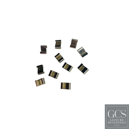 Vitavia preformed retaining overlap glazing aluminium greenhouse clips