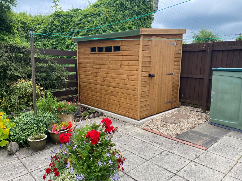 Security Pent Shed