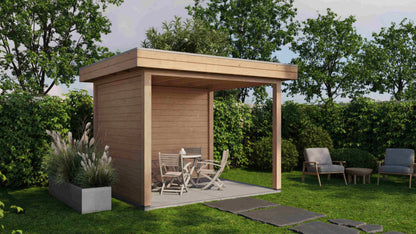 Lugarde Select Gazebo Winsford 300x250cm 28mm - flatroof - Untreated