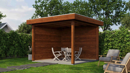 Lugarde Select Gazebo Trowbridge 300x300cm - brown finish