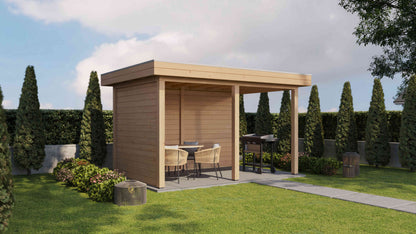 Lugarde Select Gazebo Andover 388x250cm 28mm - flatroof - Untreated