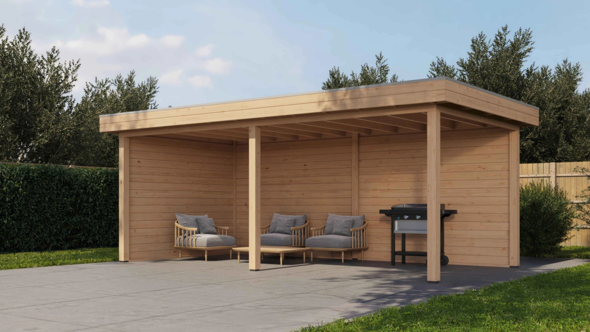 Lugarde Select Gazebo Grimsby 588x300cm - untreated finish