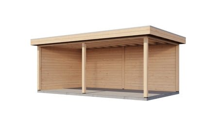 Lugarde Select Gazebo Reading 588x350cm 28mm - flatroof - Untreated