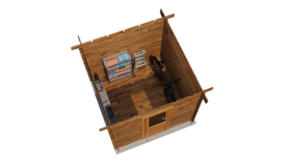 Lugarde Select Log Cabin Highland 250x250cm - Pressure treated Brown
