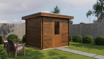 Lugarde Select Log Cabin Highland 250x250cm - Pressure treated Brown