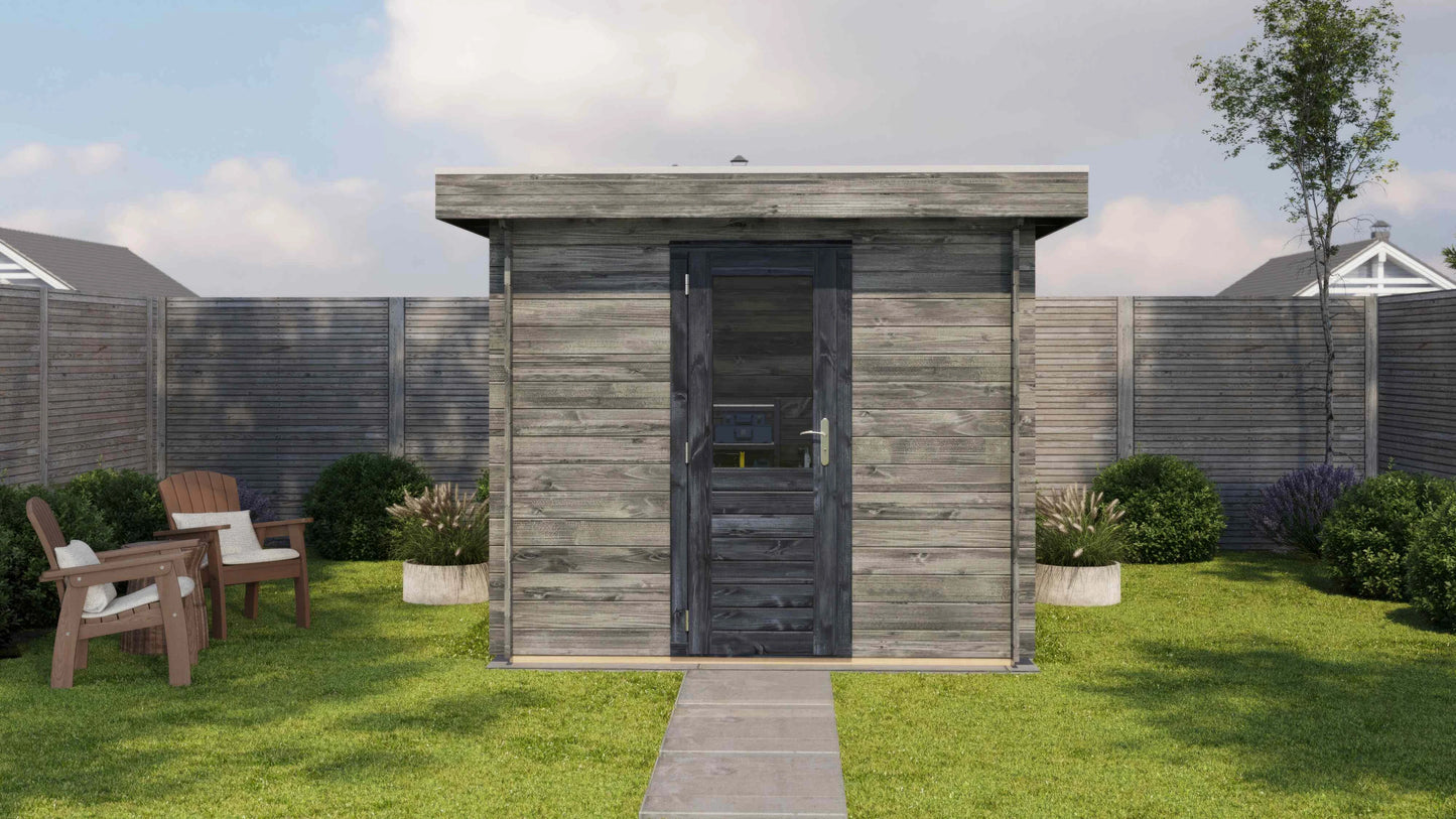 Lugarde Select Log Cabin Highland 250x250cm - Pressure treated Grey