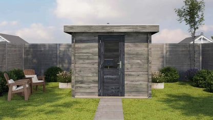 Lugarde Select Log Cabin Highland 250x250cm - Pressure treated Grey