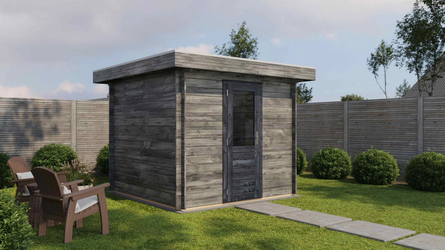 Lugarde Select Log Cabin Highland 250x250cm - Pressure treated Grey