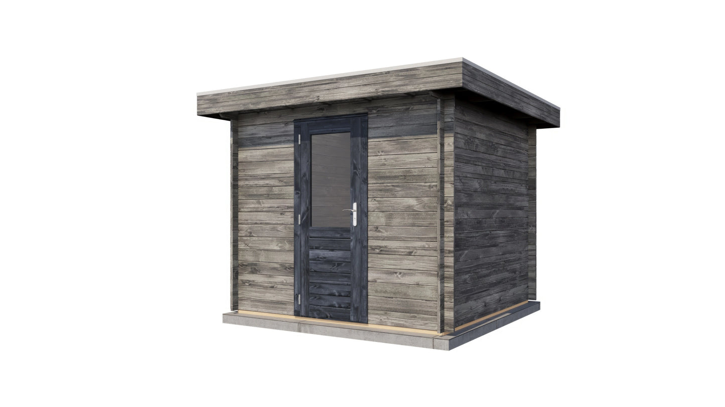 Lugarde Select Log Cabin Highland 250x250cm - Pressure treated Grey