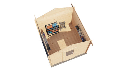 Lugarde Select Log Cabin Canterbury 250x250cm - Untreated