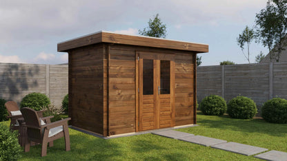 Lugarde Select Log Cabin Pennine 300x200cm - Pressure treated Brown