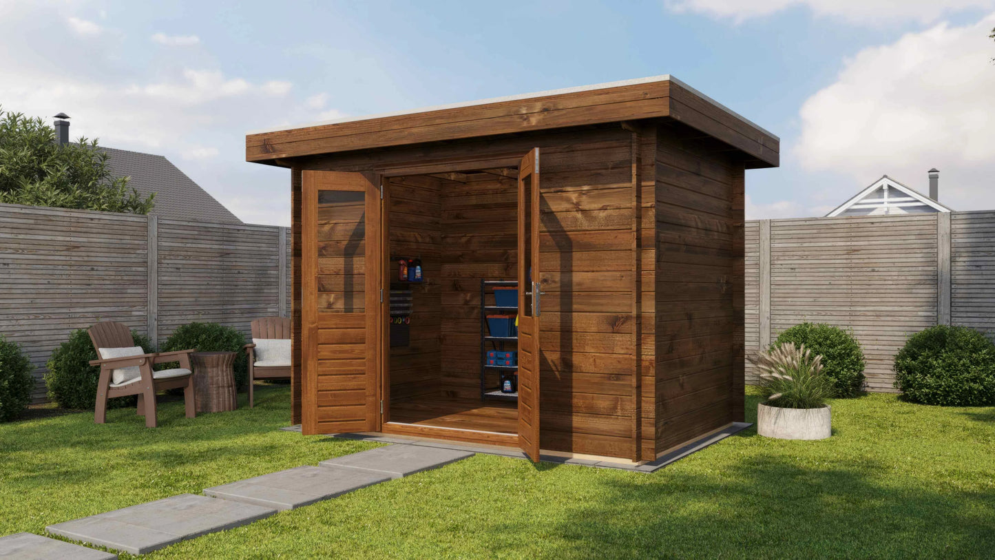 Lugarde Select Log Cabin Pennine 300x200cm - Pressure treated Brown