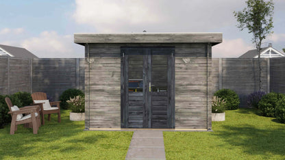 Lugarde Select Log Cabin Pennine 300x200cm - Pressure treated Grey