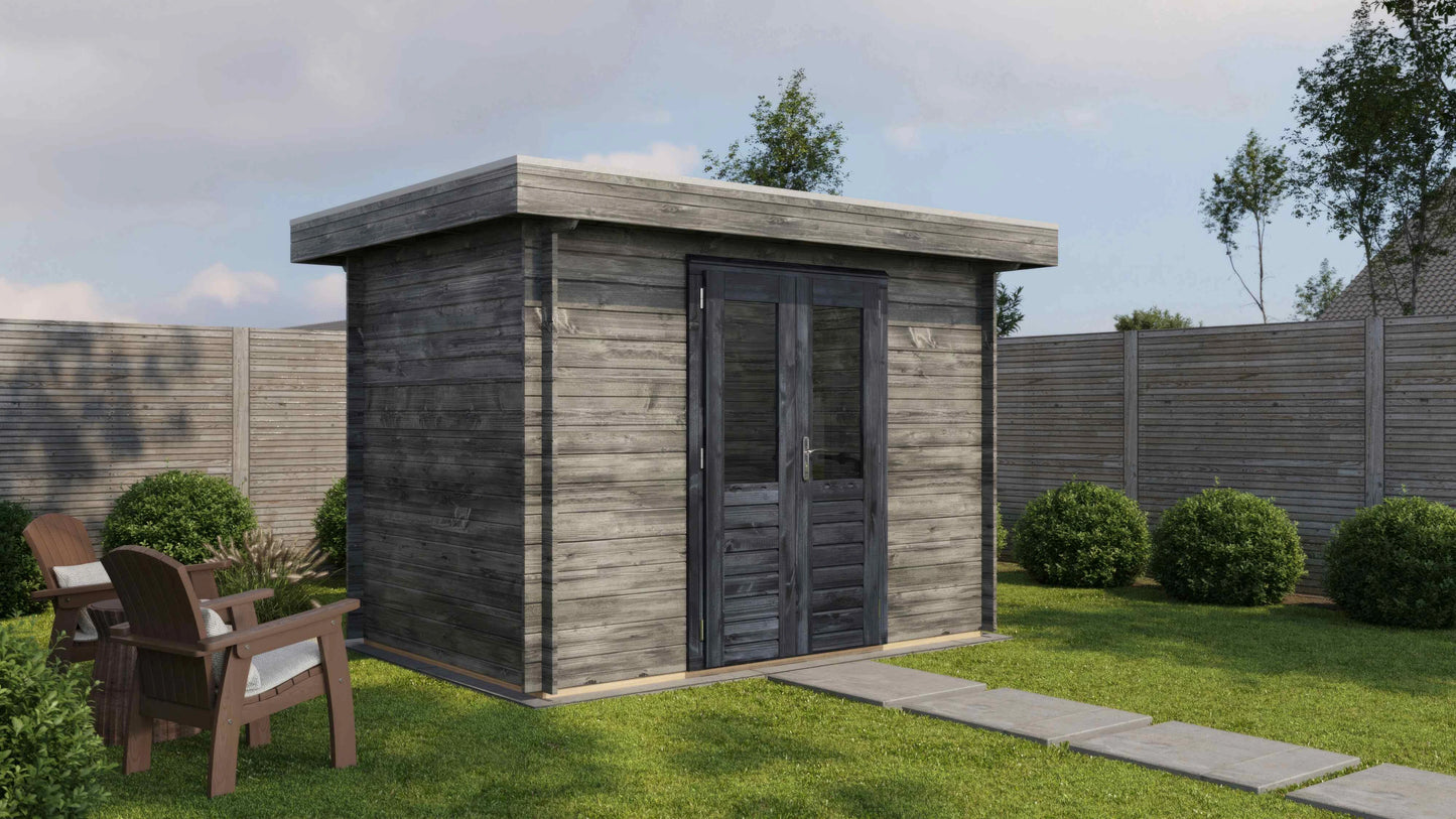 Lugarde Select Log Cabin Pennine 300x200cm - Pressure treated Grey