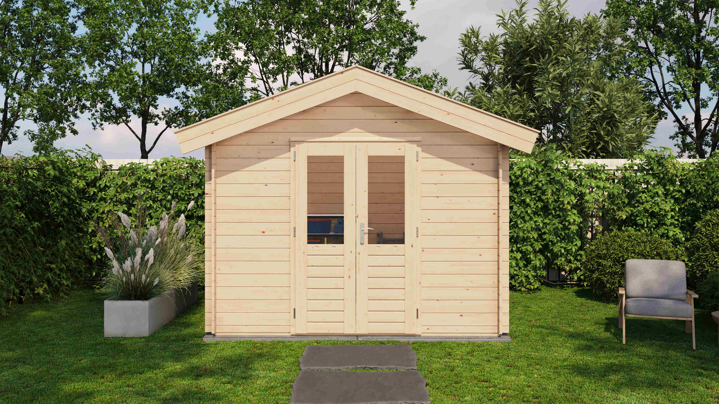 Lugarde Select Log Cabin Bath 300x200cm - Untreated