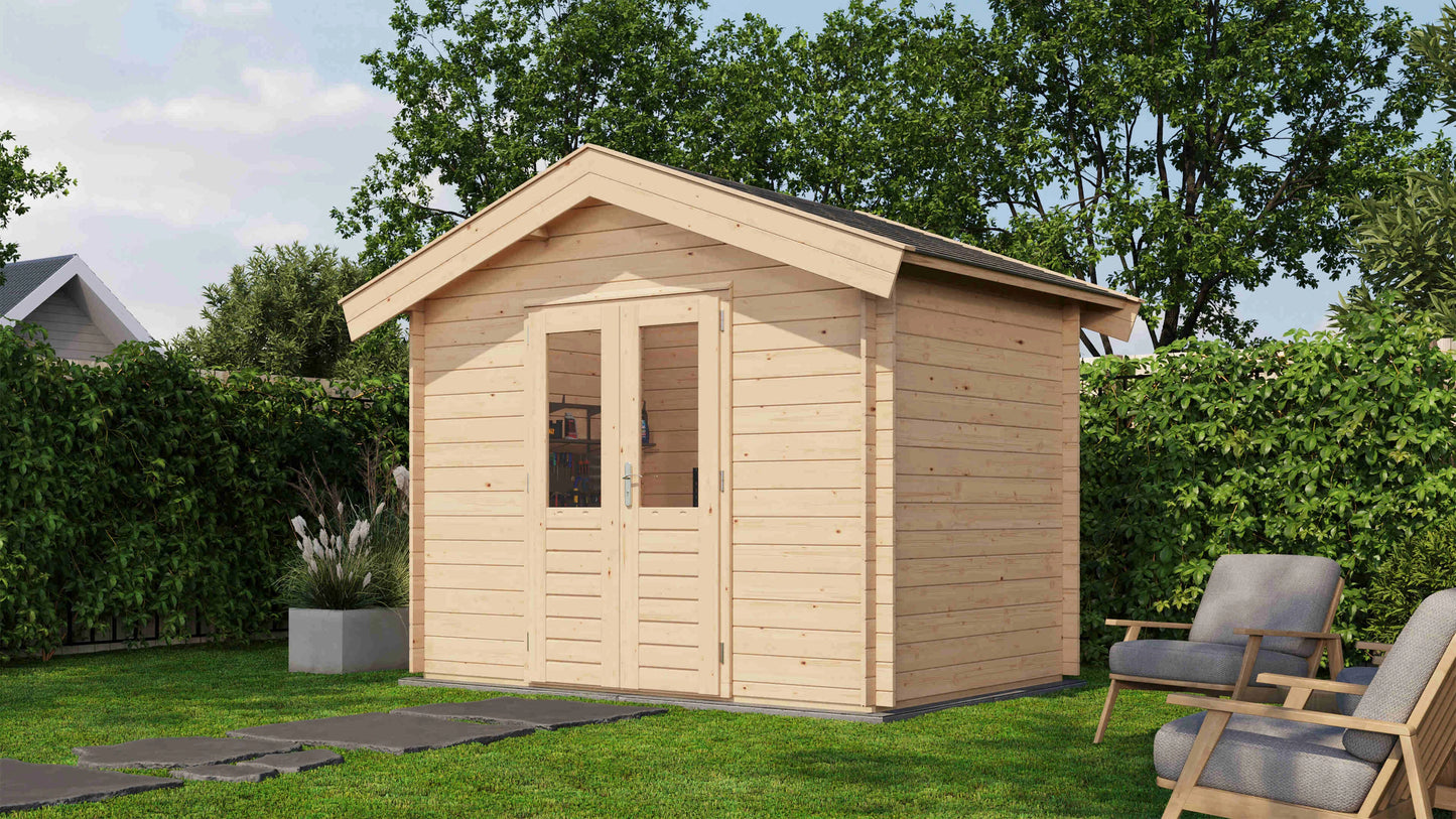 Lugarde Select Log Cabin Bath 300x200cm - Untreated