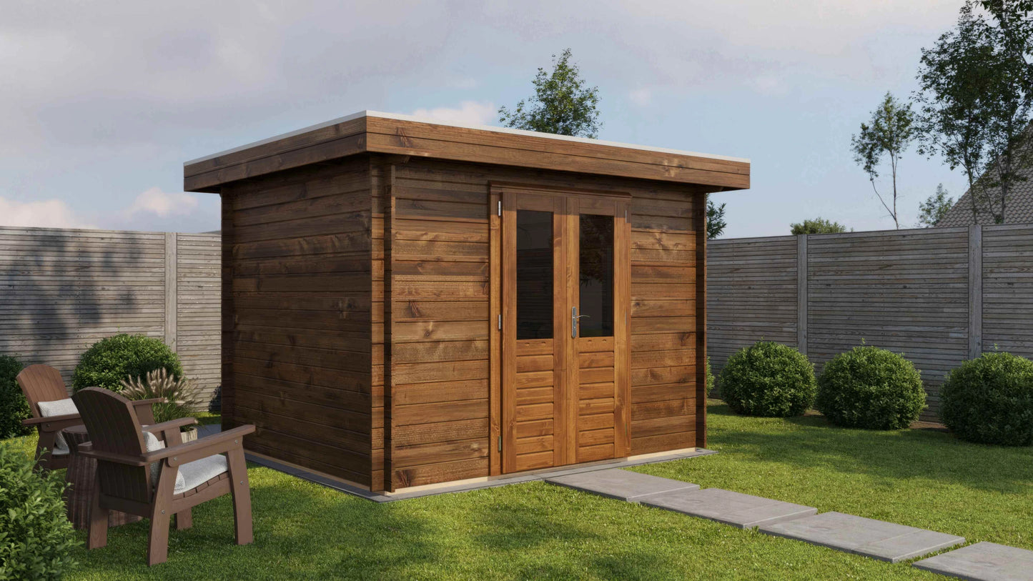 Lugarde Select Log Cabin Dover 300x250cm - Pressure treated Brown