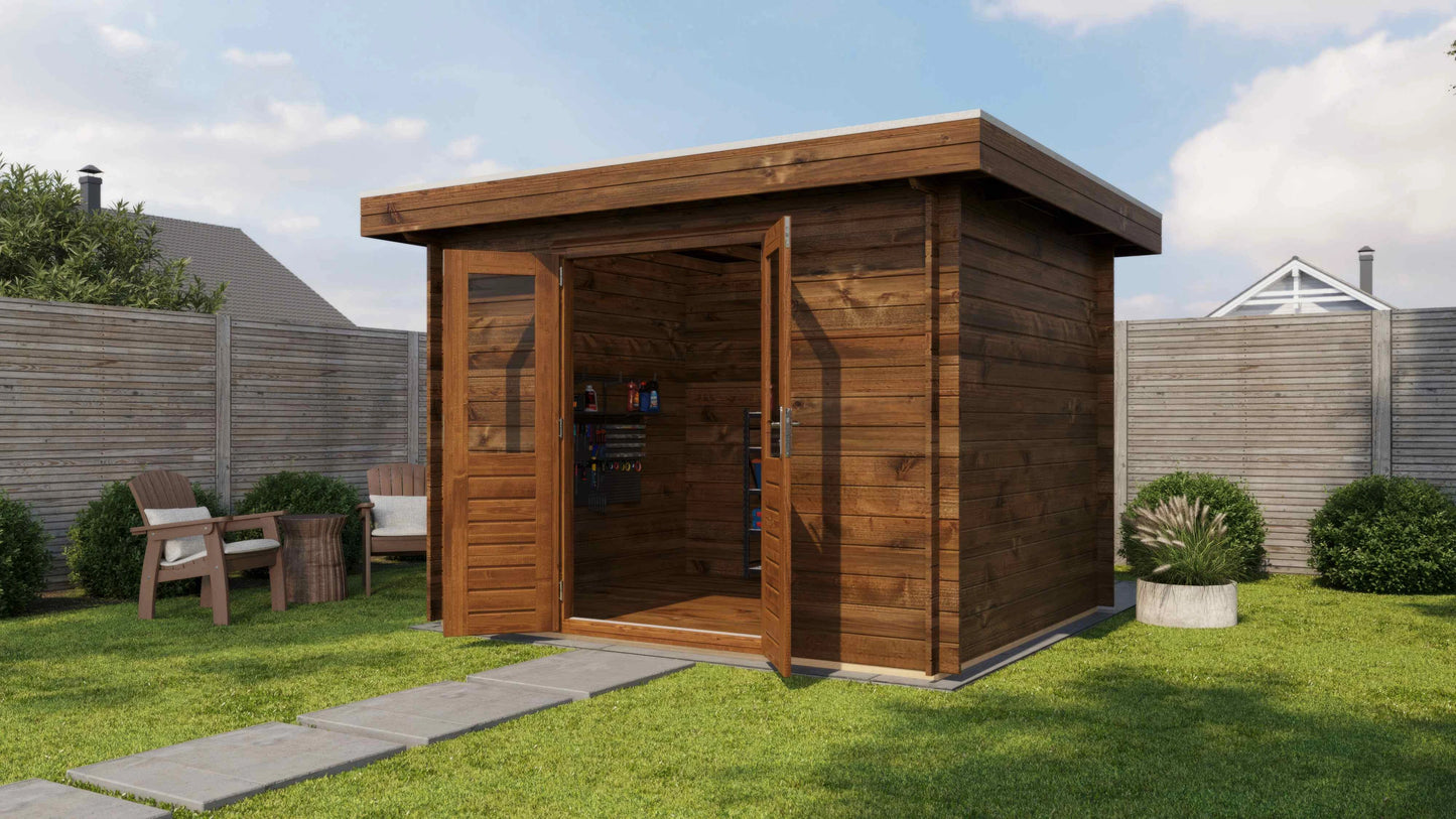 Lugarde Select Log Cabin Dover 300x250cm - Pressure treated Brown