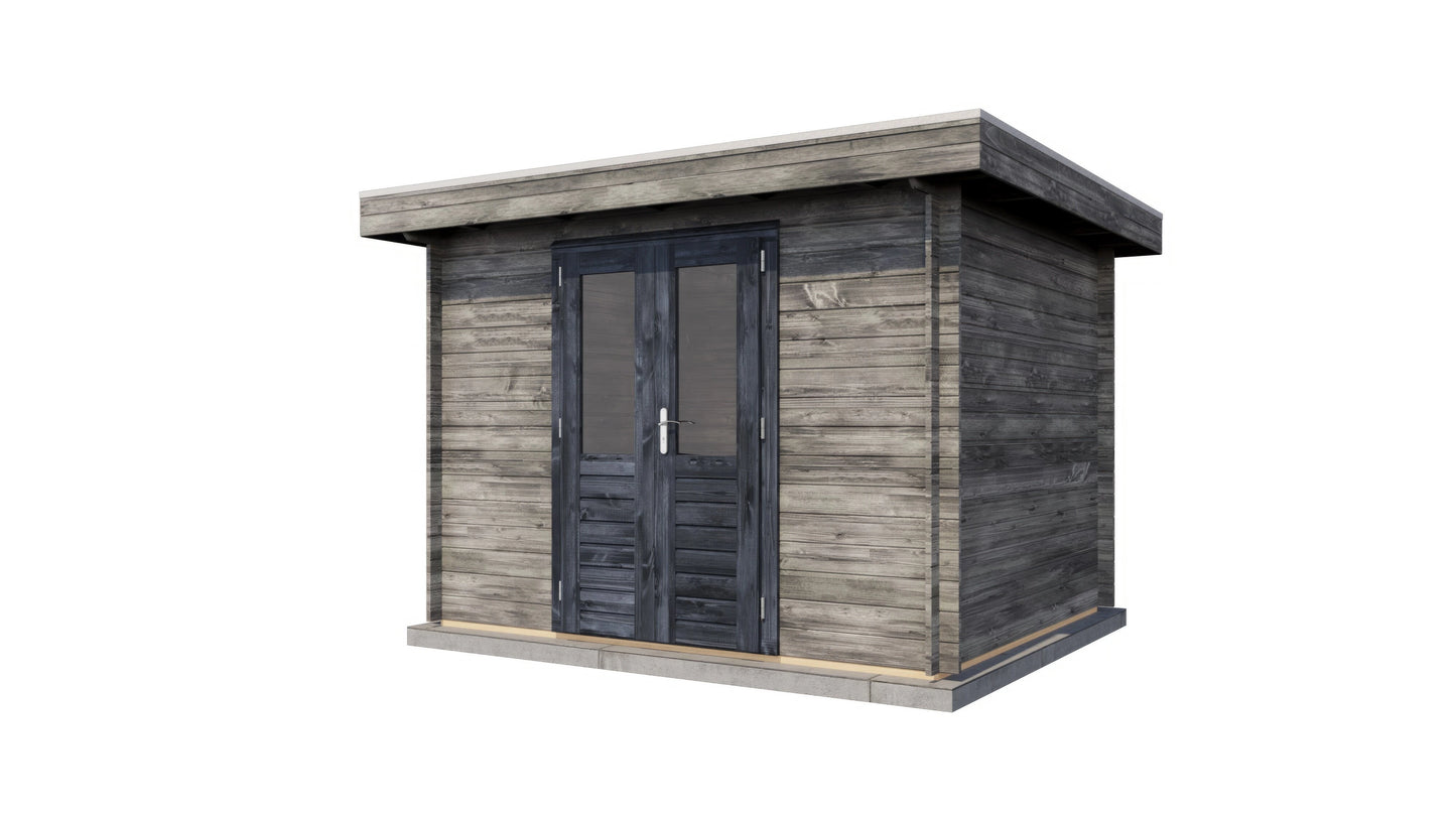 Lugarde Select Log Cabin Dover 300x250cm - Pressure treated Grey