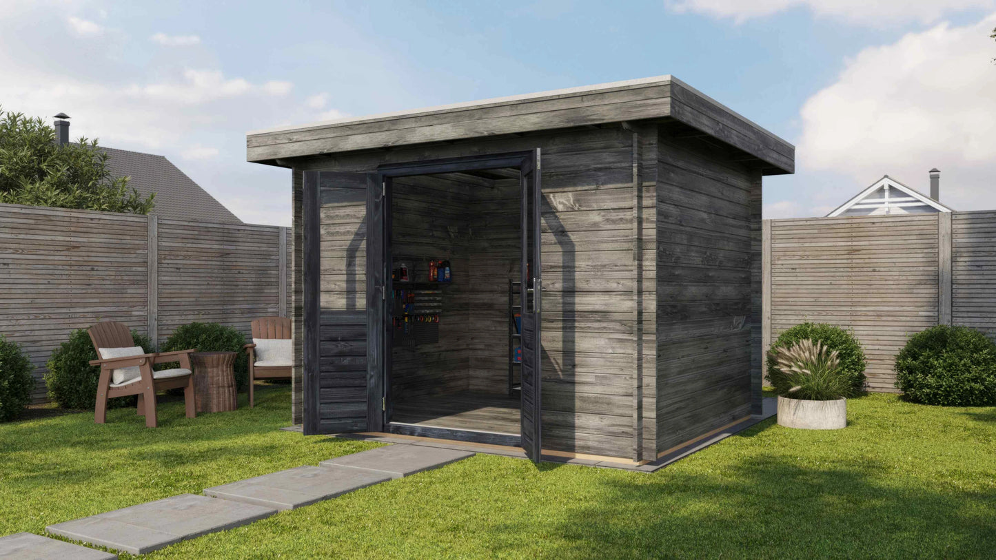 Lugarde Select Log Cabin Dover 300x250cm - Pressure treated Grey