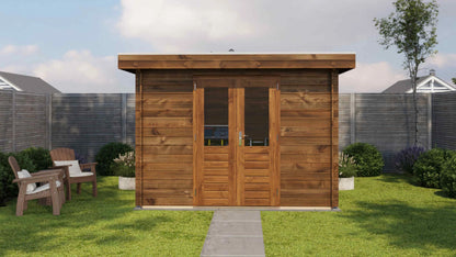 Lugarde Select Log Cabin Somerset 300x300cm - Pressure treated Brown