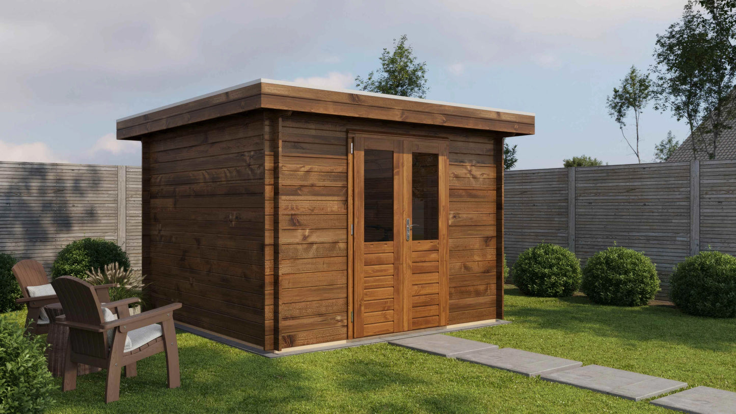 Lugarde Select Log Cabin Somerset 300x300cm - Pressure treated Brown