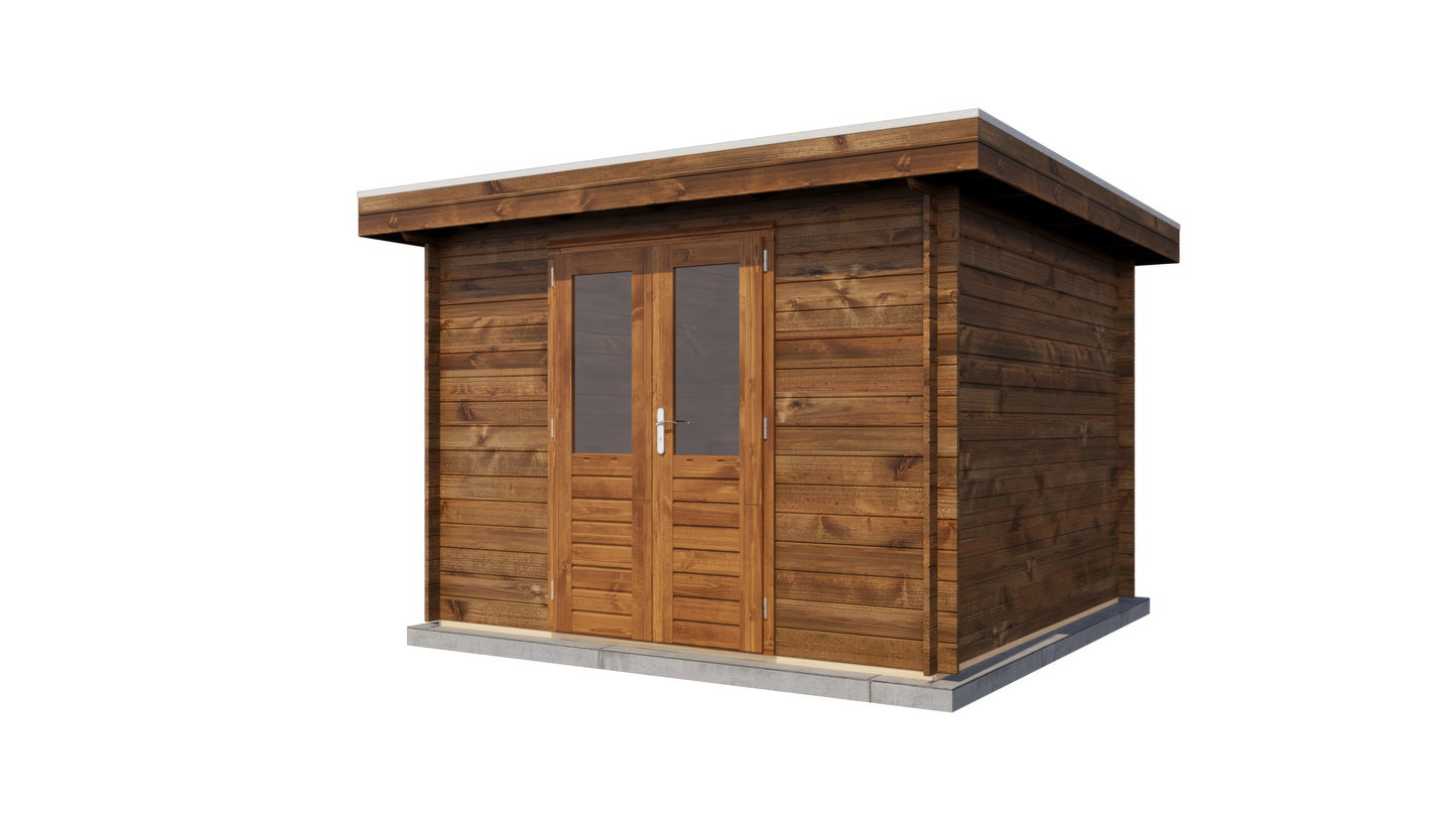 Lugarde Select Log Cabin Somerset 300x300cm - Pressure treated Brown