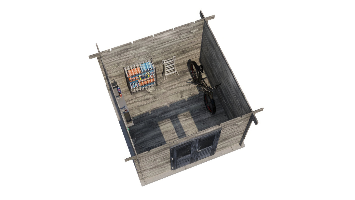 Lugarde Select Log Cabin Somerset 300x300cm - Pressure treated Grey