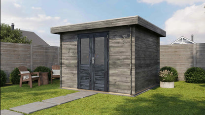 Lugarde Select Log Cabin Somerset 300x300cm - Pressure treated Grey