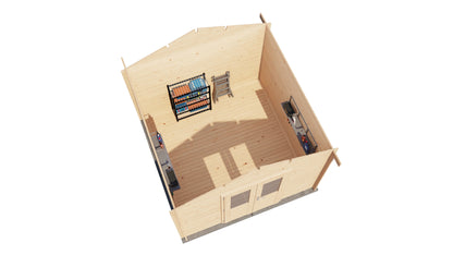 Lugarde Select Log Cabin Lancashire 300x300cm - Untreated