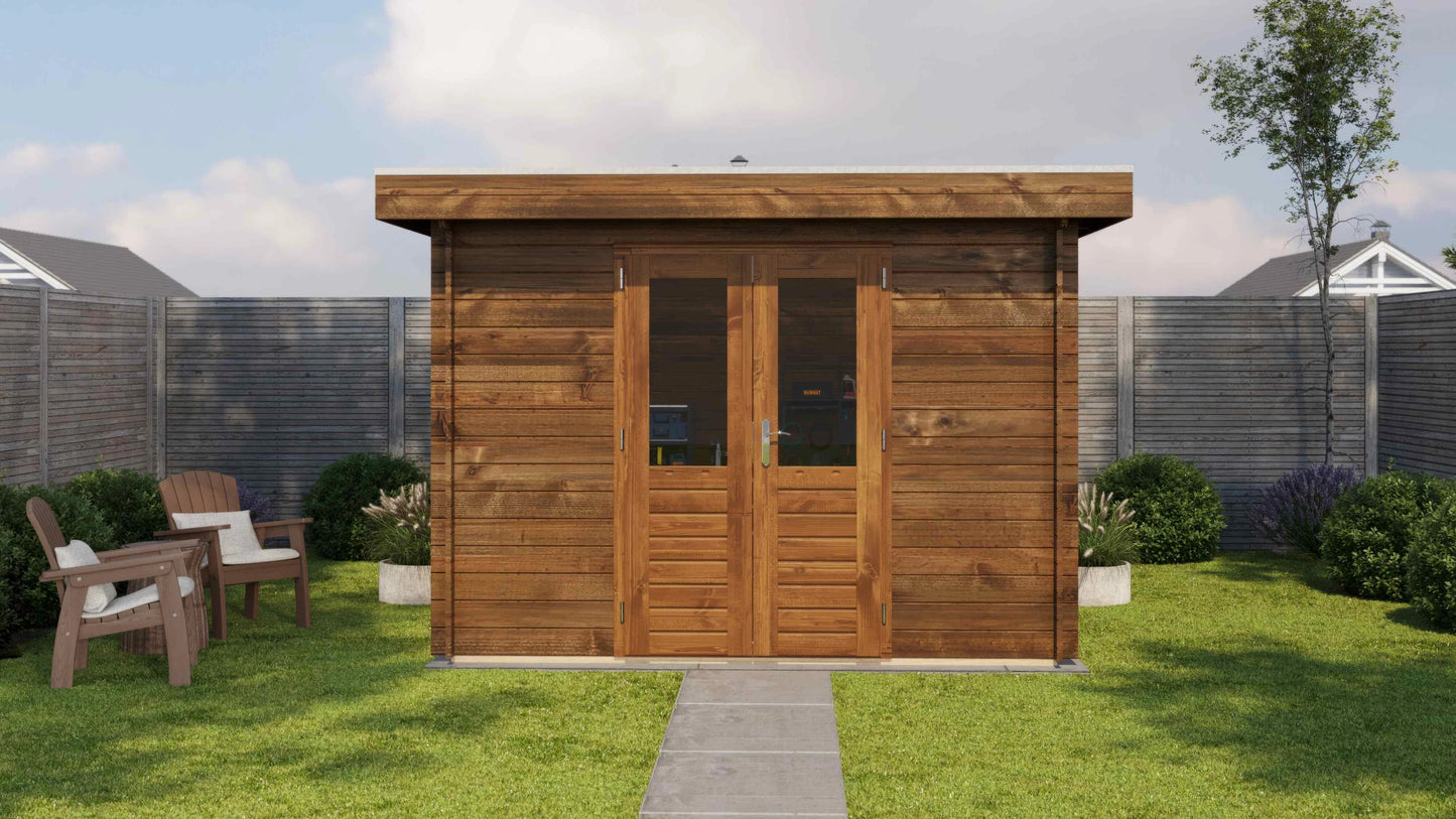 Lugarde Select Log Cabin Cheshire 300x400cm - Pressure treated Brown