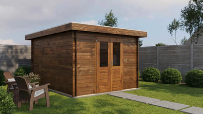 Lugarde Select Log Cabin Cheshire 300x400cm - Pressure treated Brown