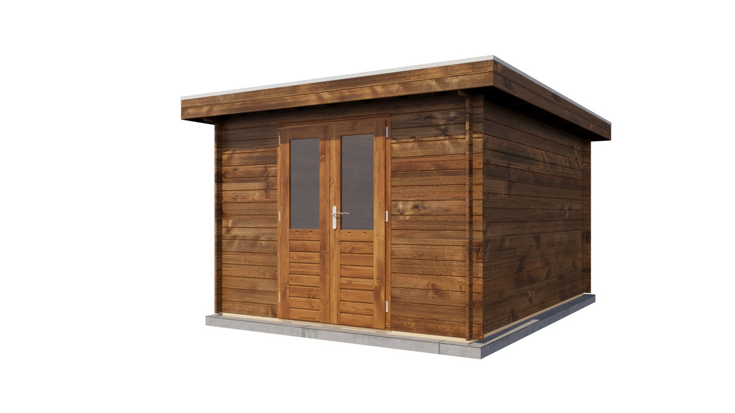 Lugarde Select Log Cabin Cheshire 300x400cm - Pressure treated Brown